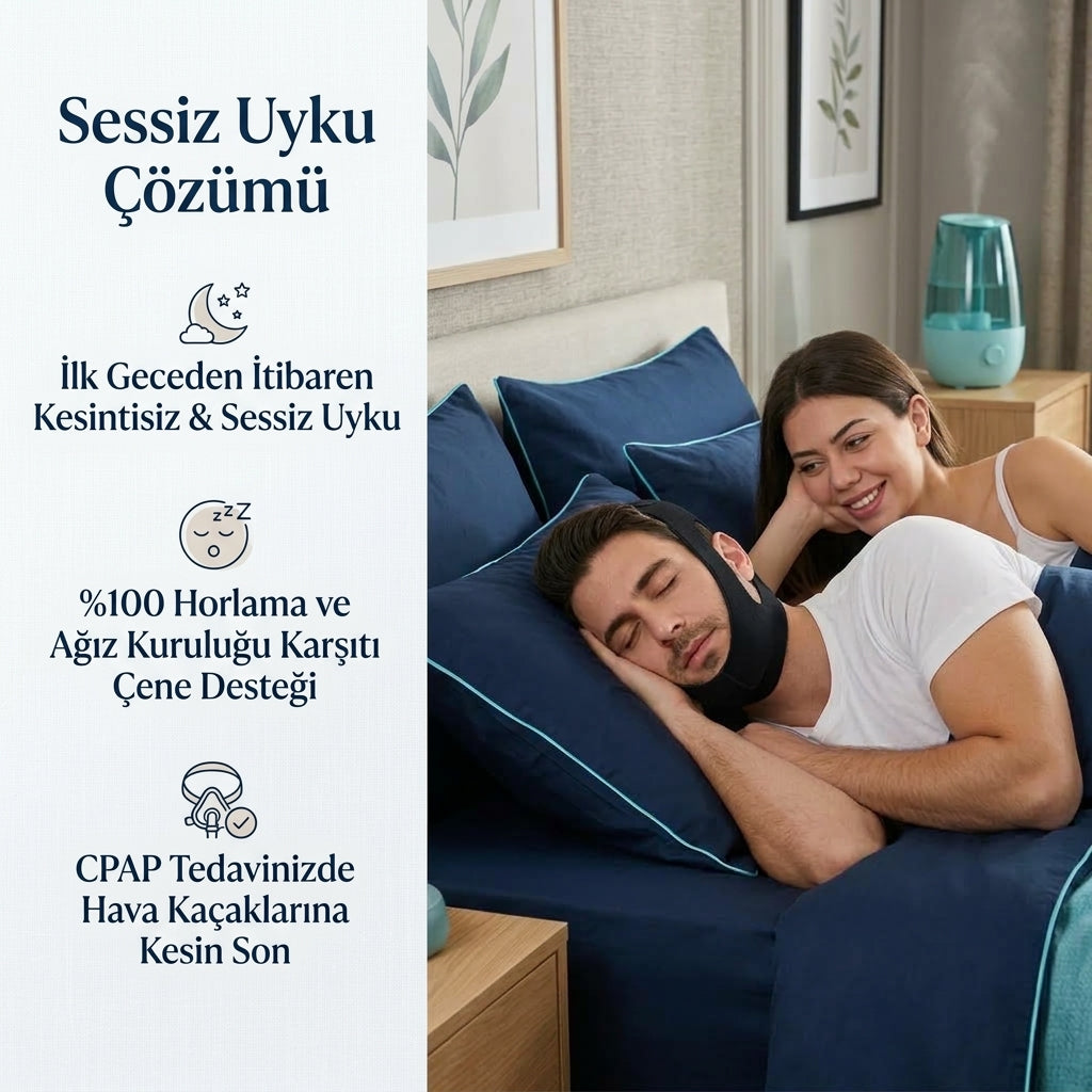 Ayarlanabilir Çene Destek ve Anti-Horlama Kemeri